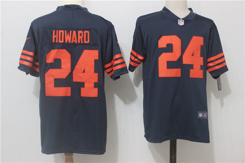 Men's Chicago Bears Jordan Howard #24 Navy Jersey